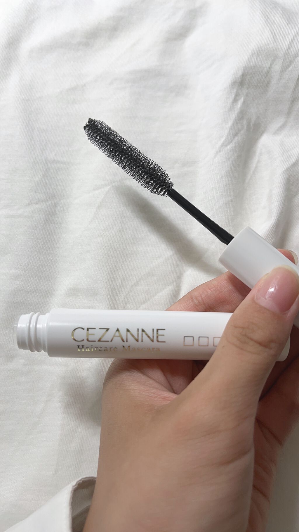 ヘアケアマスカラ/CEZANNE/ヘアジェルを使ったクチコミ(3枚目)