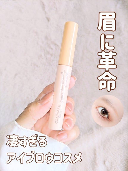 コンシーラーブロウマスカラ 01 ピンクベージュ/キャンメイク/その他アイブロウを使ったクチコミ(1枚目)