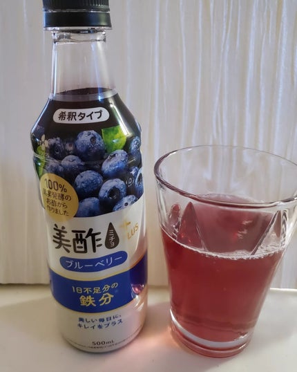 美酢プラス ブルーベリー/美酢(ミチョ)/飲むお酢を使ったクチコミ(2枚目)