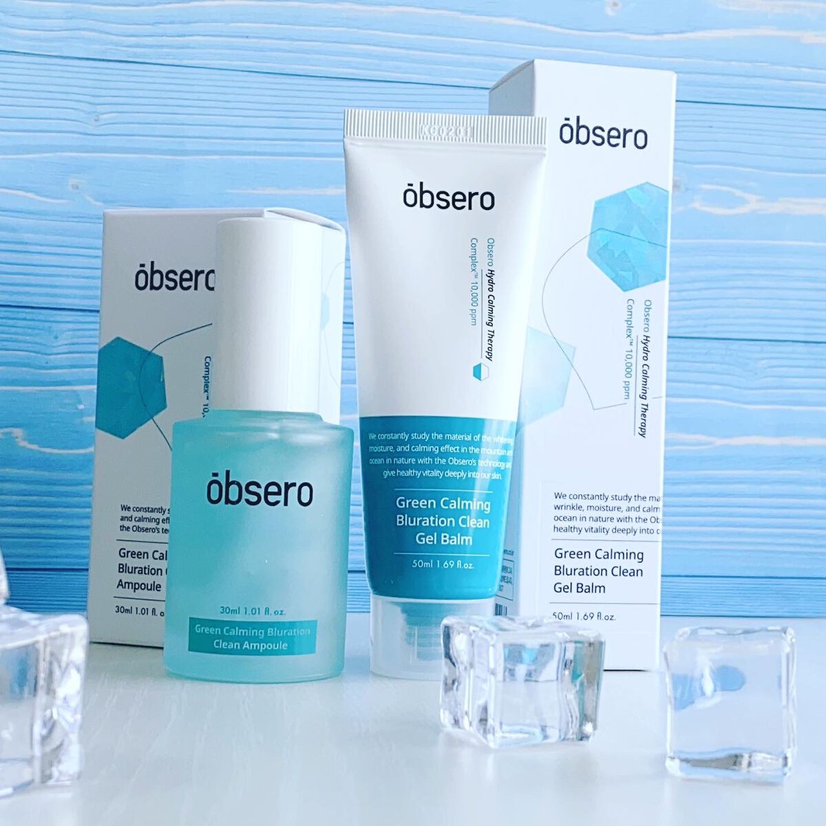 グリーンカーミングブルーレーションクリーンアンプル/obsero/美容液を使ったクチコミ（1枚目）