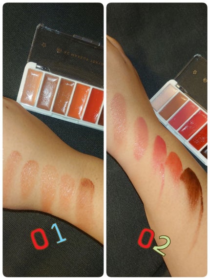 AC6カラーリップパレット 01 ウォーム レッド/セリア/口紅の画像