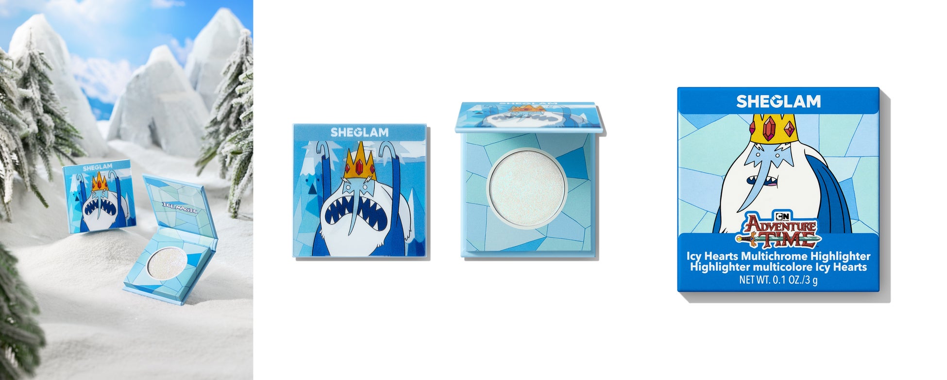 Adventure Time | SHEGLAM Icy Hearts Multichrome Highlighter / SHEGLAM