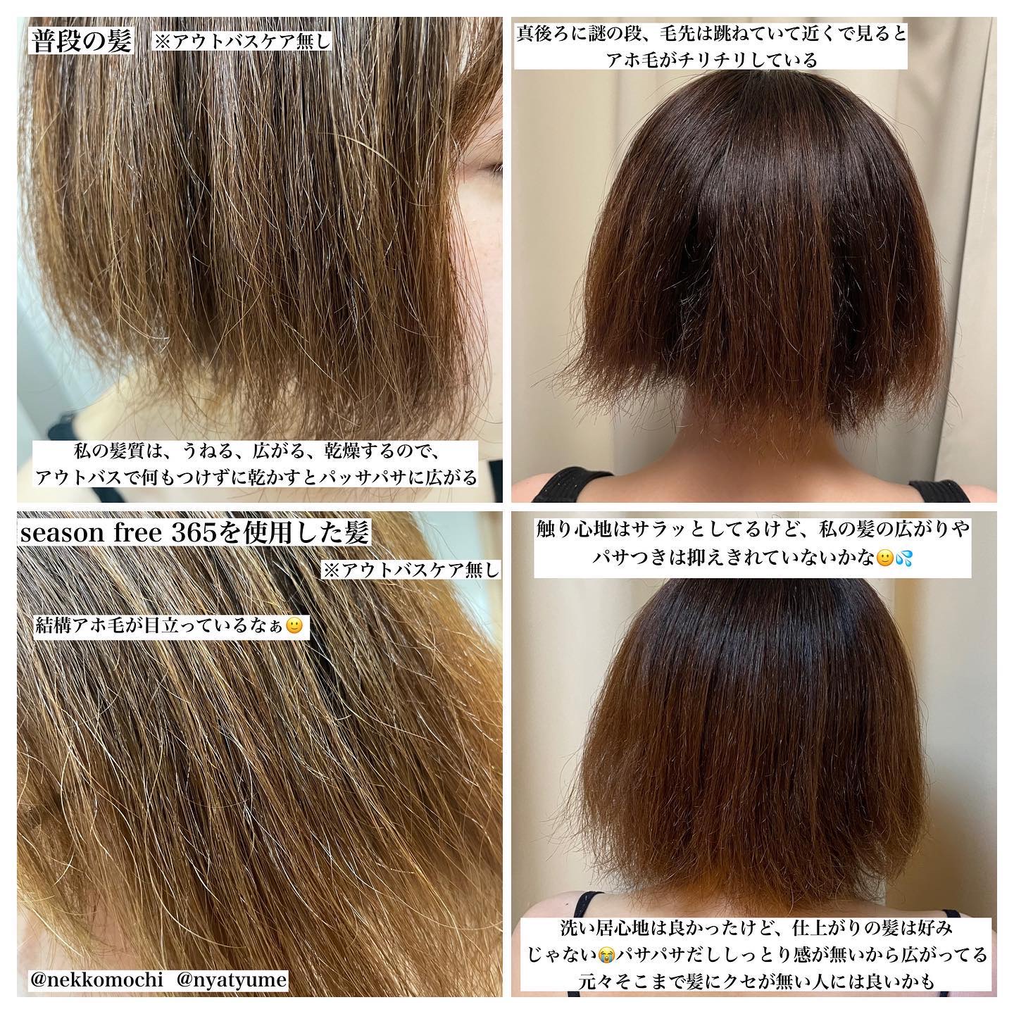 リペア プレシャンプー/season free 365/市販シャンプーを使ったクチコミ（3枚目）