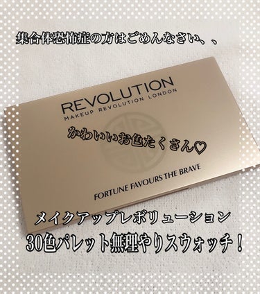 30アイシャドウパレット フォーチュンフェイバーズ ザブレイブ/MAKEUP REVOLUTION/パウダーアイシャドウを使ったクチコミ（1枚目）