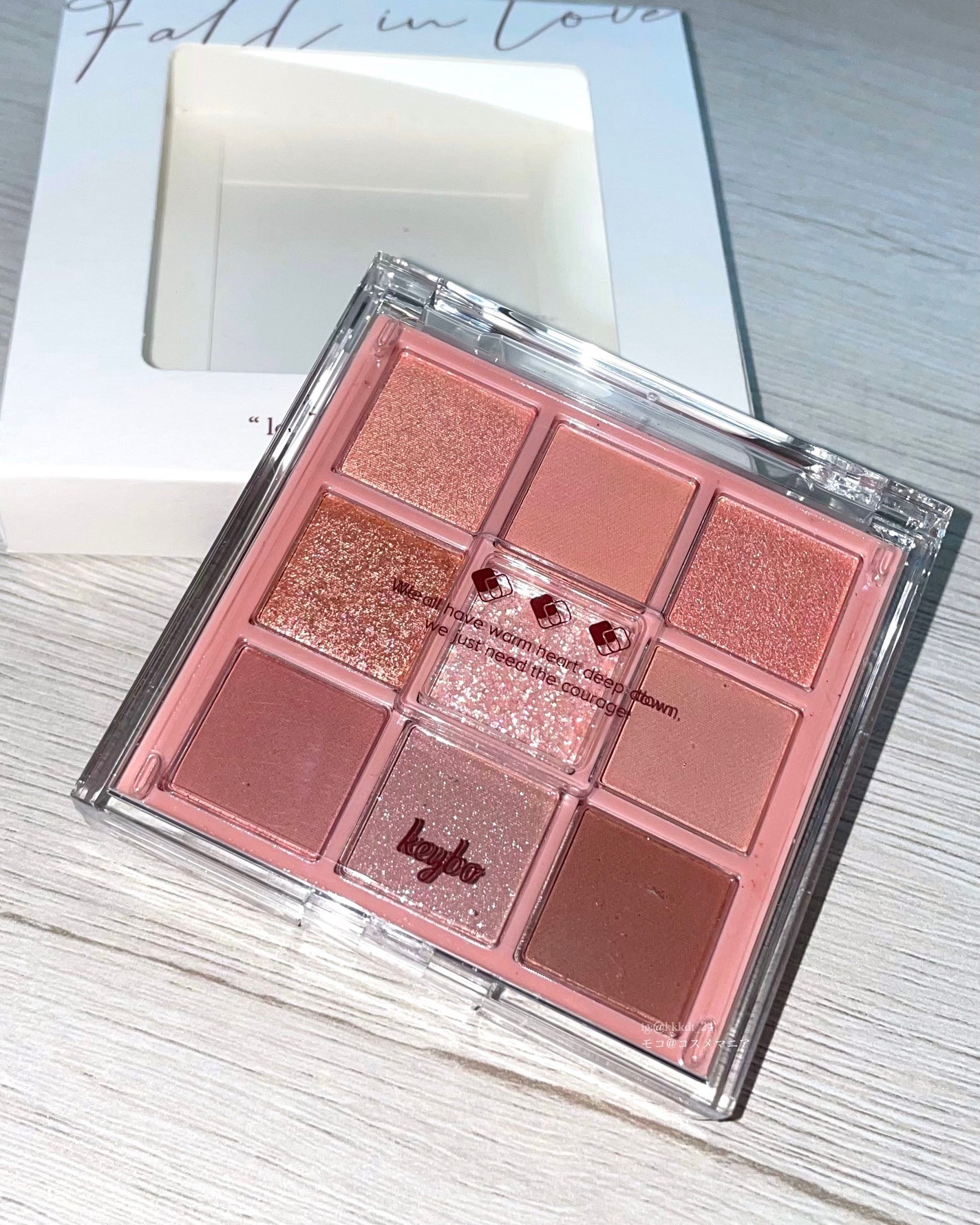 KEYBO FALL IN LOVE SHADOW PALETTE/keybo/アイシャドウパレットを使ったクチコミ(2枚目)