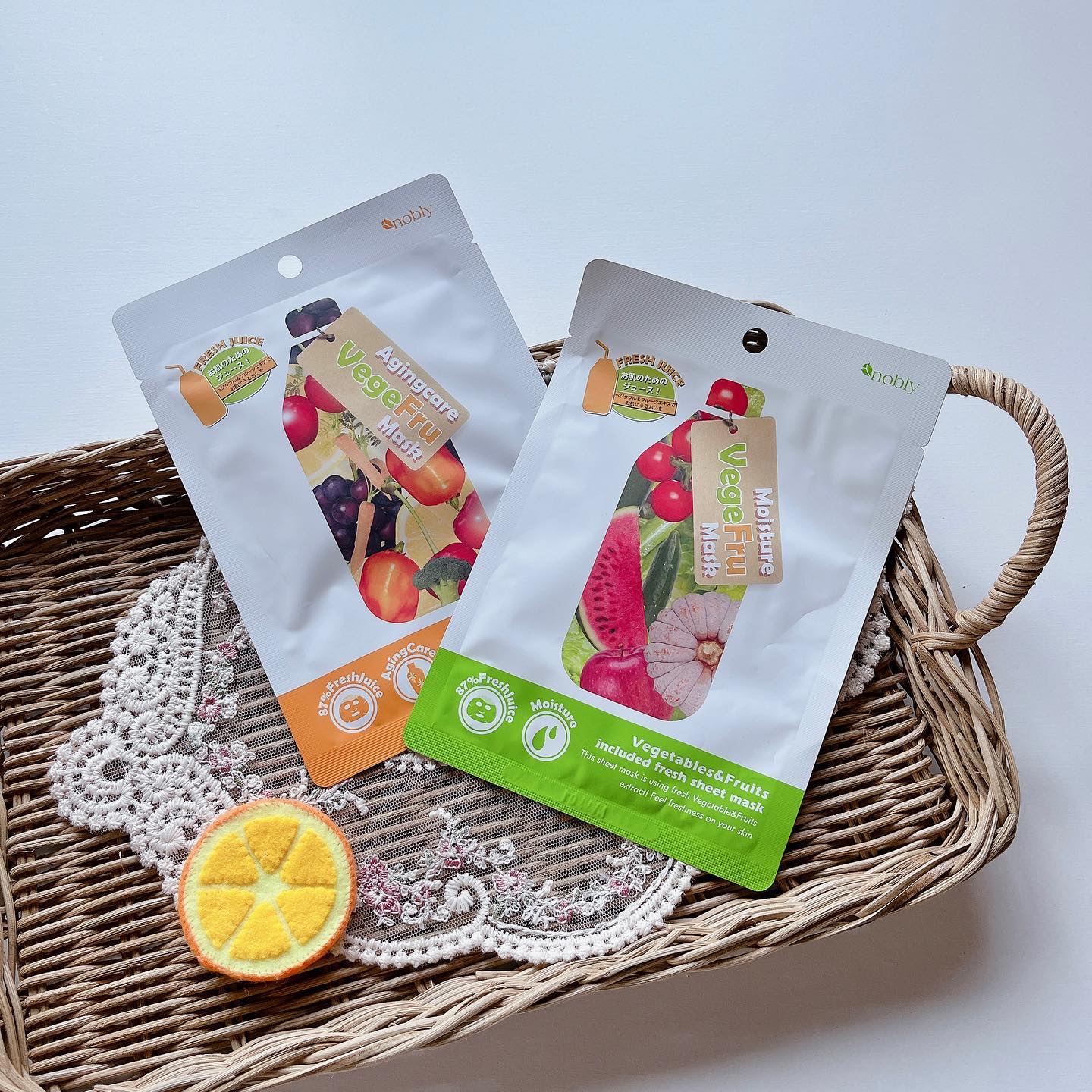 ベジフルマスク/nobly/シートマスク・パックを使ったクチコミ（1枚目）