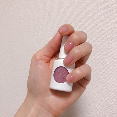 uka uka top coat shineのクチコミ「ブルベ冬になじむネイル

お出かけ撮影するので、春っぽくナチュラルピンクのネイルにしようと思い.....」（1枚目）