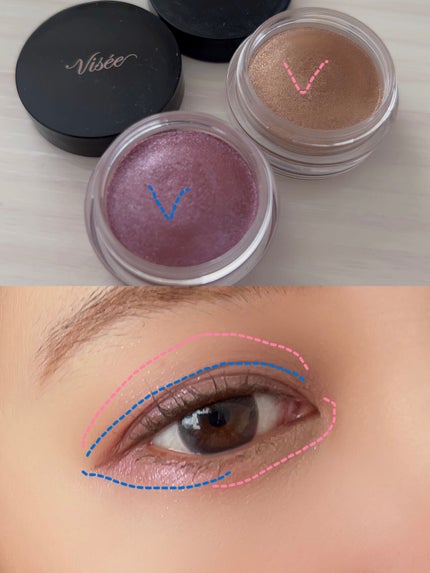 グロッシー アイヴェール/Visée/ジェル・クリームアイシャドウを使ったクチコミ(4枚目)