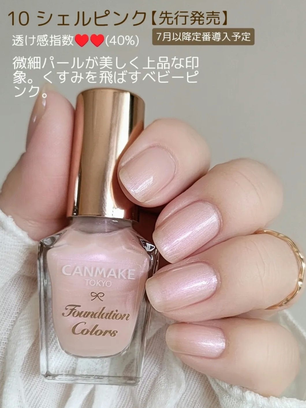 ファンデーションカラーズ/キャンメイク/マニキュアを使ったクチコミ(5枚目)