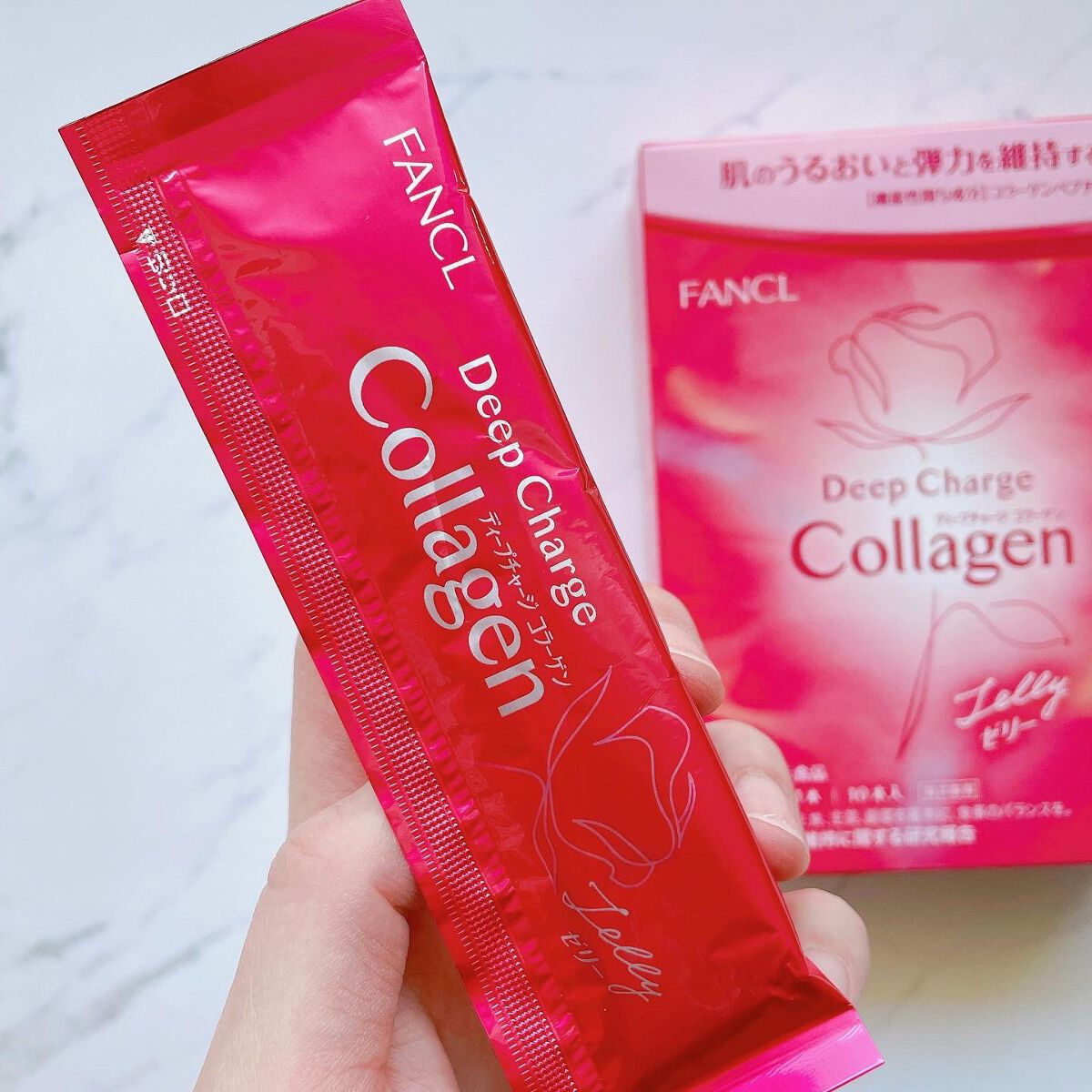 ディープチャージ コラーゲン スティックゼリー/ファンケル/美容サプリメントを使ったクチコミ(5枚目)