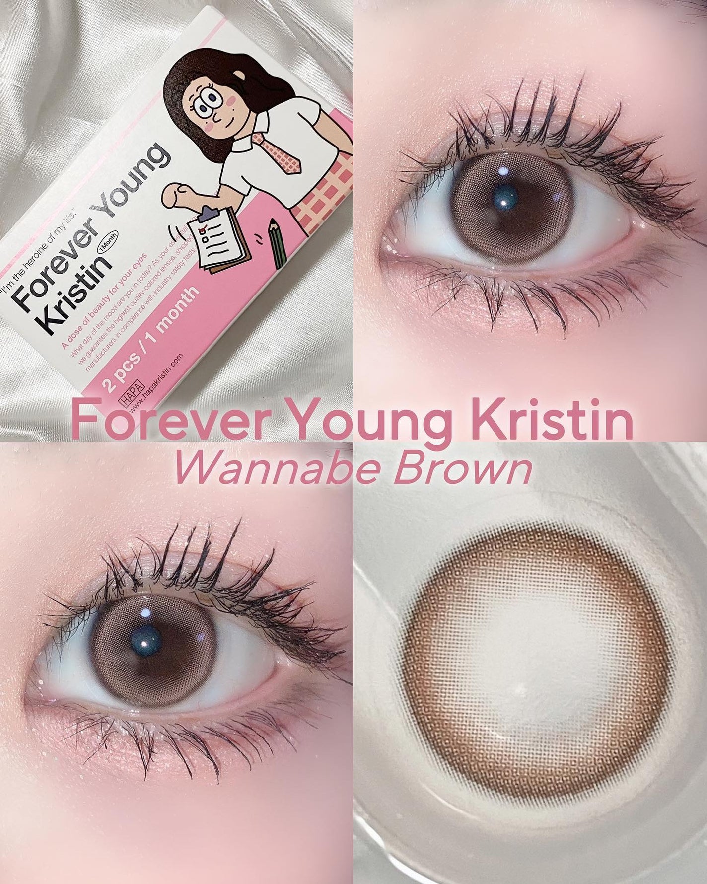 フォーエバーヤングクリスティン/Hapa kristin/1ヶ月(1MONTH)カラコンを使ったクチコミ(1枚目)