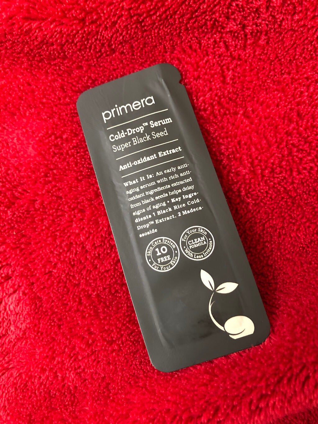 スーパーブラックシードコールドドロップセラム/primera/美容液を使ったクチコミ(1枚目)
