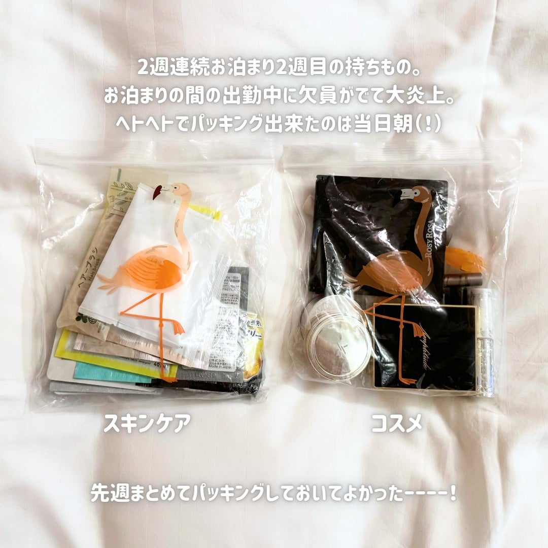 Rin on LIPS 「2週連続お泊まりと仕事の異動がかぶった🫠ズボラ会社員の旅行に持..」(2枚目)