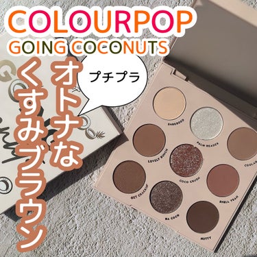 Going Coconuts Bronzed Eyeshadow Palette/ColourPop/パウダーアイシャドウを使ったクチコミ（1枚目）