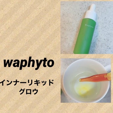 Waphyto インナーリキッド グロウのクチコミ「化粧水が良すぎて最近ブームなwaphytoのインナーリキッド。
waphytoはパケが爆裂にか.....」（1枚目）