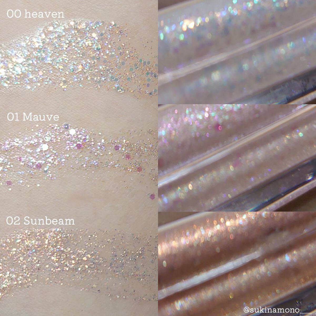 グリッターアイシャドウ/Dear.A/グリッターを使ったクチコミ(3枚目)