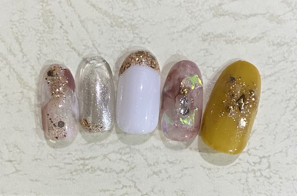 ネイルチップオーバルタイプ/DAISO/ネイルチップ・パーツを使ったクチコミ（2枚目）