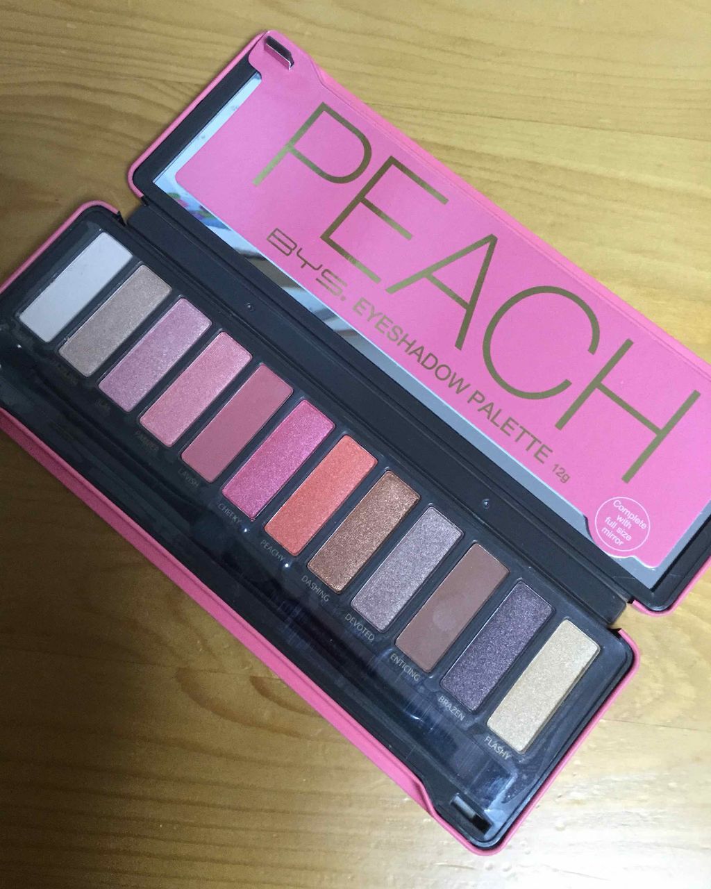 BYS EYESHADOW PALETTE PEACH/BYS/アイシャドウパレットを使ったクチコミ（2枚目）