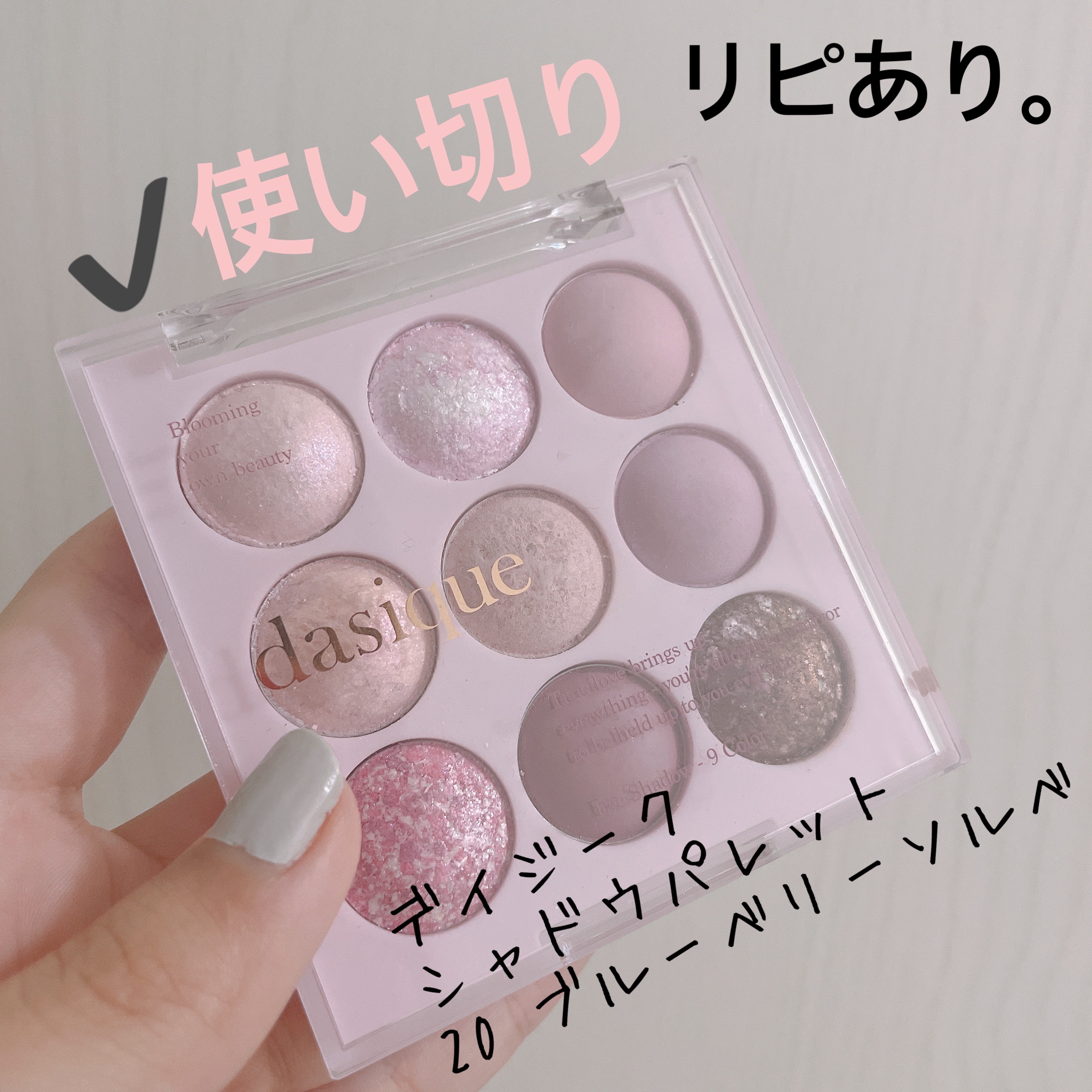 シャドウパレット/dasique/アイシャドウパレットを使ったクチコミ（1枚目）
