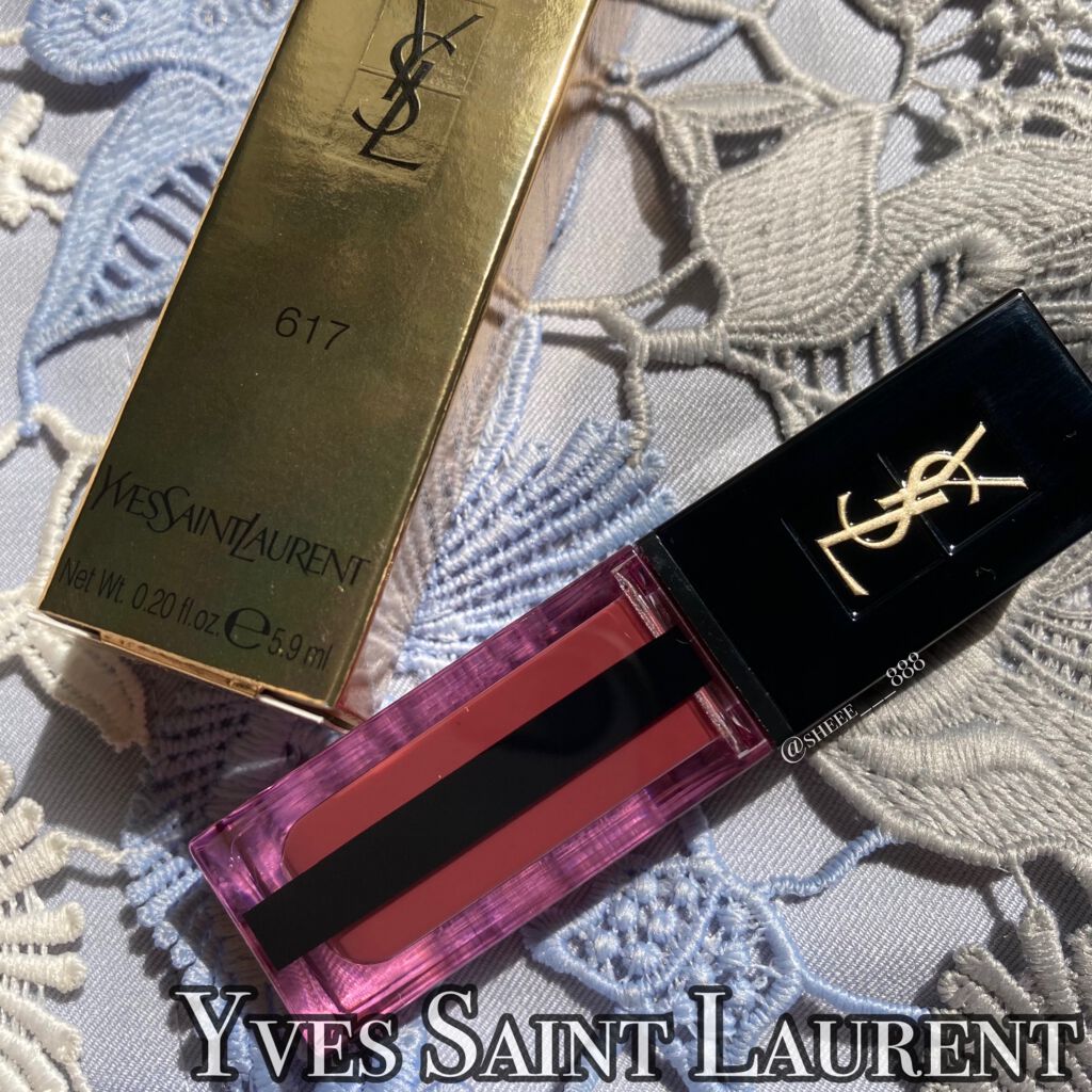 ルージュ ピュールクチュール ヴェルニ ウォーターステイン/YVES SAINT LAURENT BEAUTE/口紅を使ったクチコミ（2枚目）