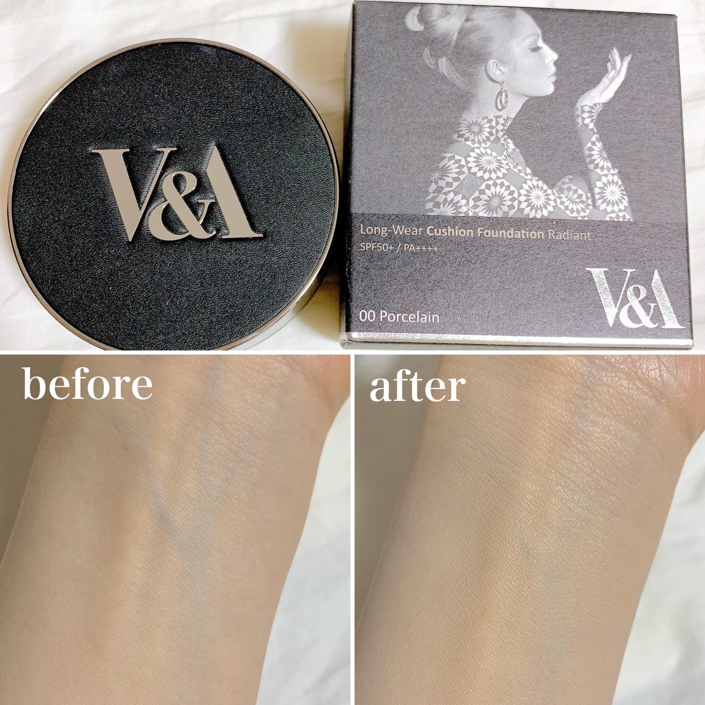 ロングウェアクッションファンデーション/V&Aビューティー/クッションファンデーションを使ったクチコミ(3枚目)