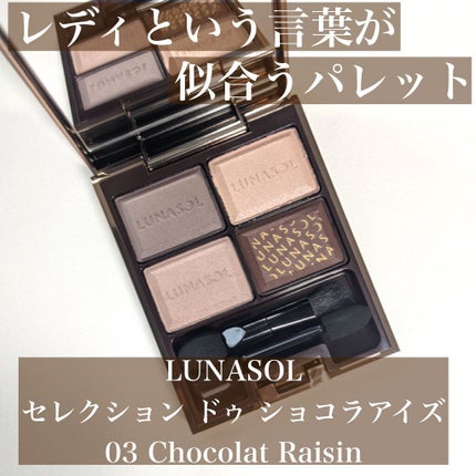 セレクション・ドゥ・ショコラアイズ/LUNASOL/アイシャドウパレットを使ったクチコミ(1枚目)