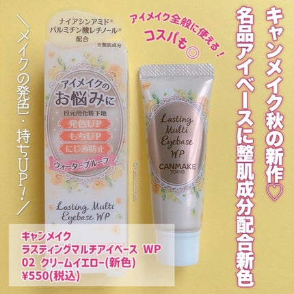 ラスティングマルチアイベース WP/キャンメイク/アイシャドウベースを使ったクチコミ(2枚目)