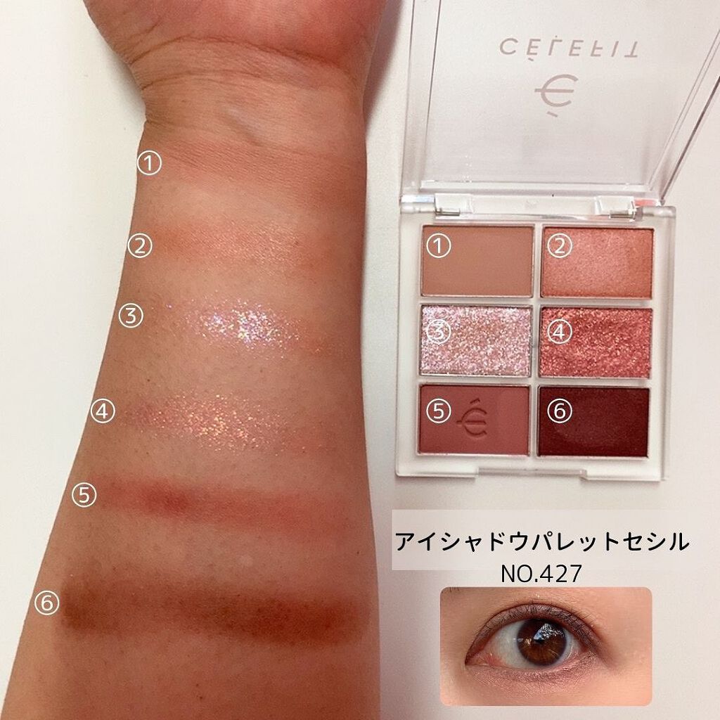 プロアイシャドウパレットセシル/CELEFIT/アイシャドウパレットを使ったクチコミ(4枚目)