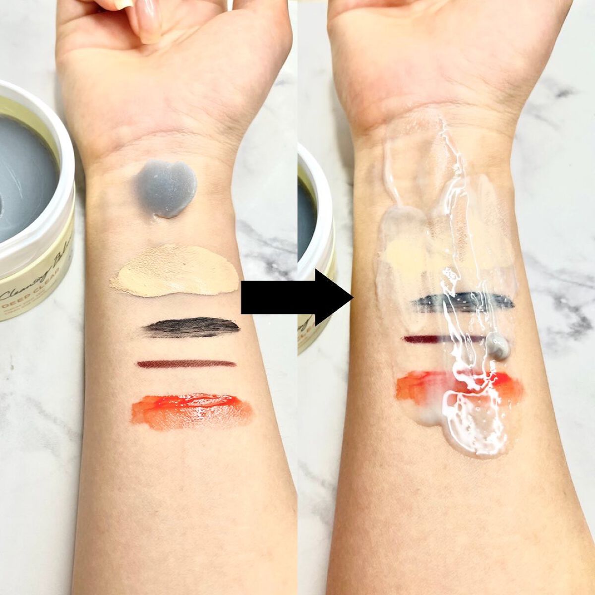 クレンジングバーム ディープクリア /ビフェスタ/クレンジングバームを使ったクチコミ（3枚目）