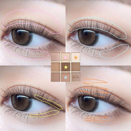 マイフェイブムードアイパレット 9カラー/HOLIKA HOLIKA/アイシャドウパレットを使ったクチコミ(6枚目)