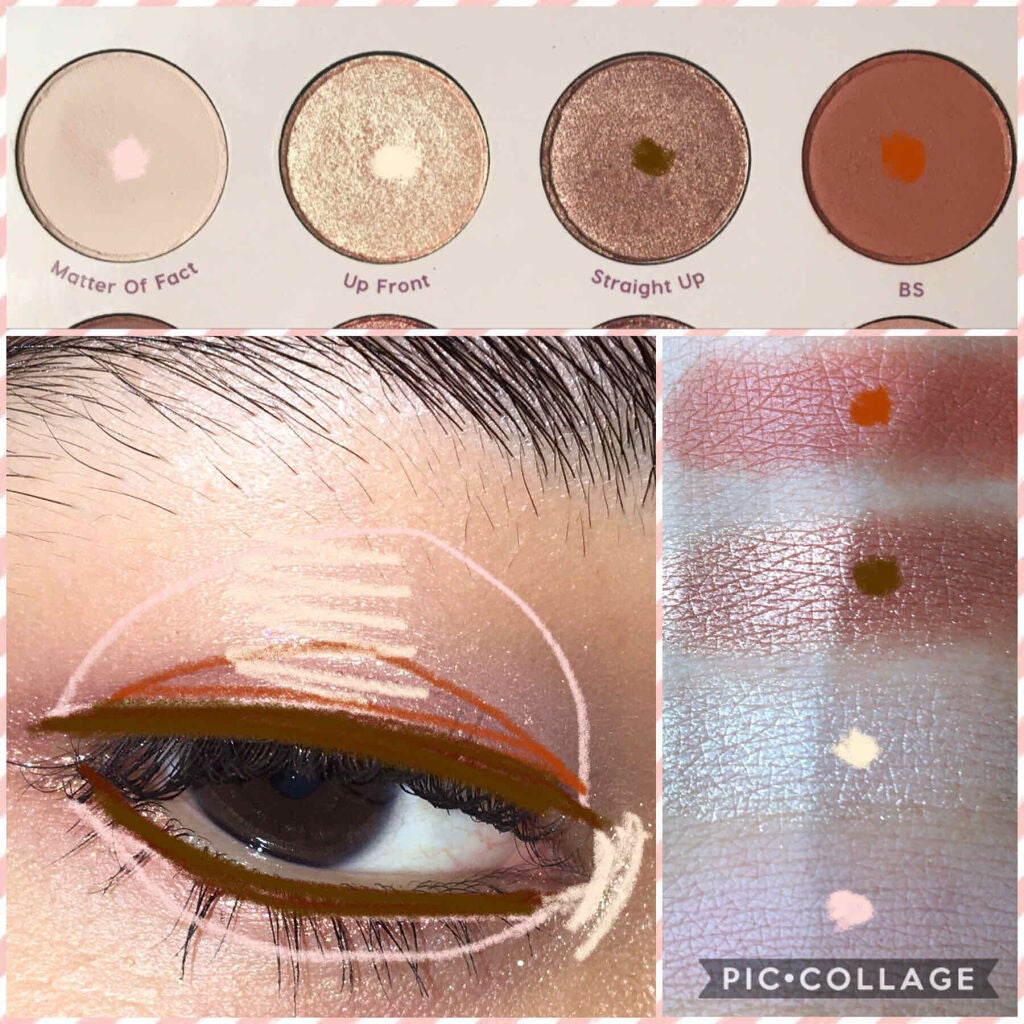 Give It To Me Straight/ColourPop/アイシャドウパレットを使ったクチコミ(4枚目)