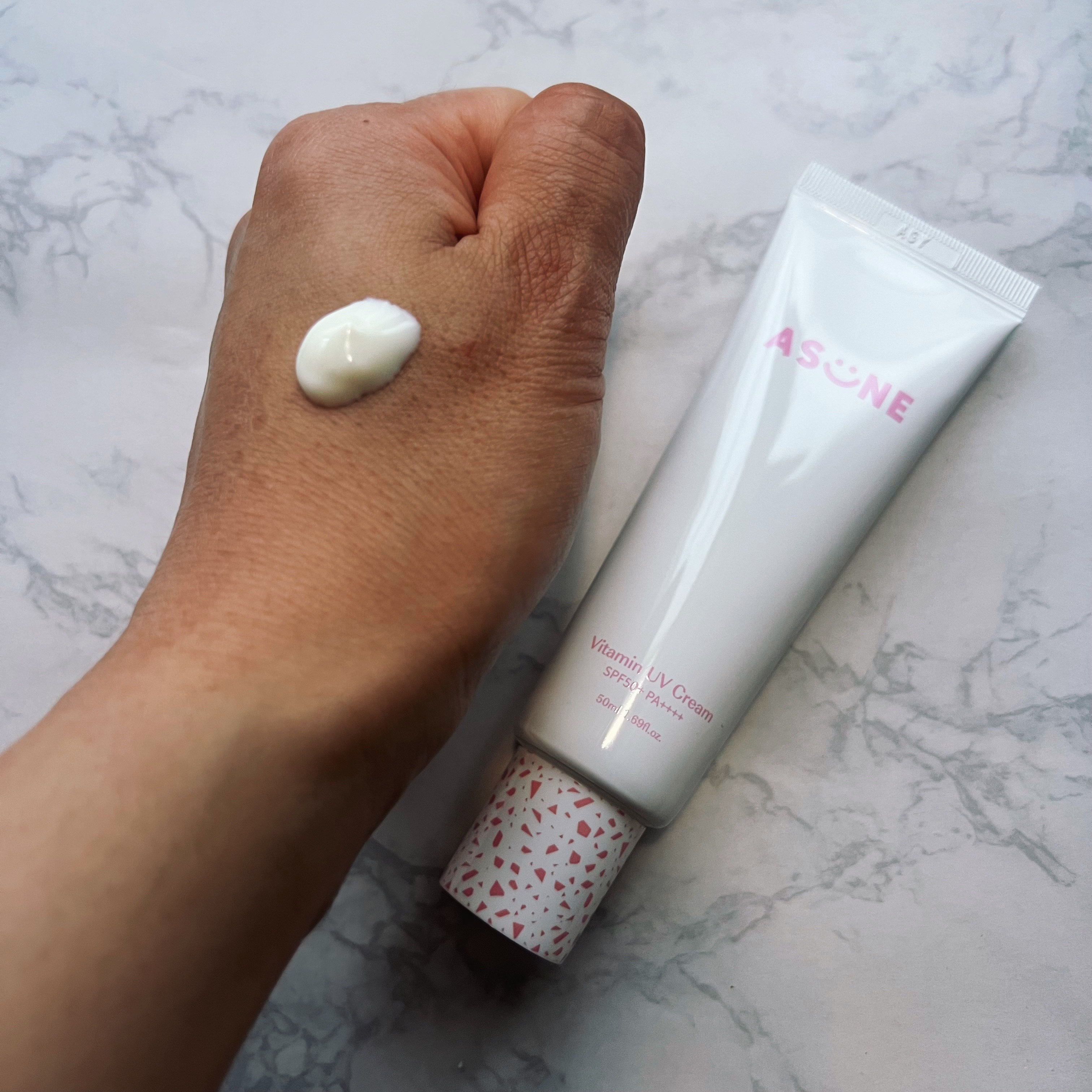 ビタミン UVクリーム/ASUNE /日焼け止めクリームを使ったクチコミ（3枚目）