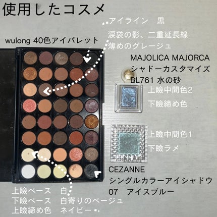 シングルカラーアイシャドウ/CEZANNE/単色アイシャドウを使ったクチコミ(2枚目)