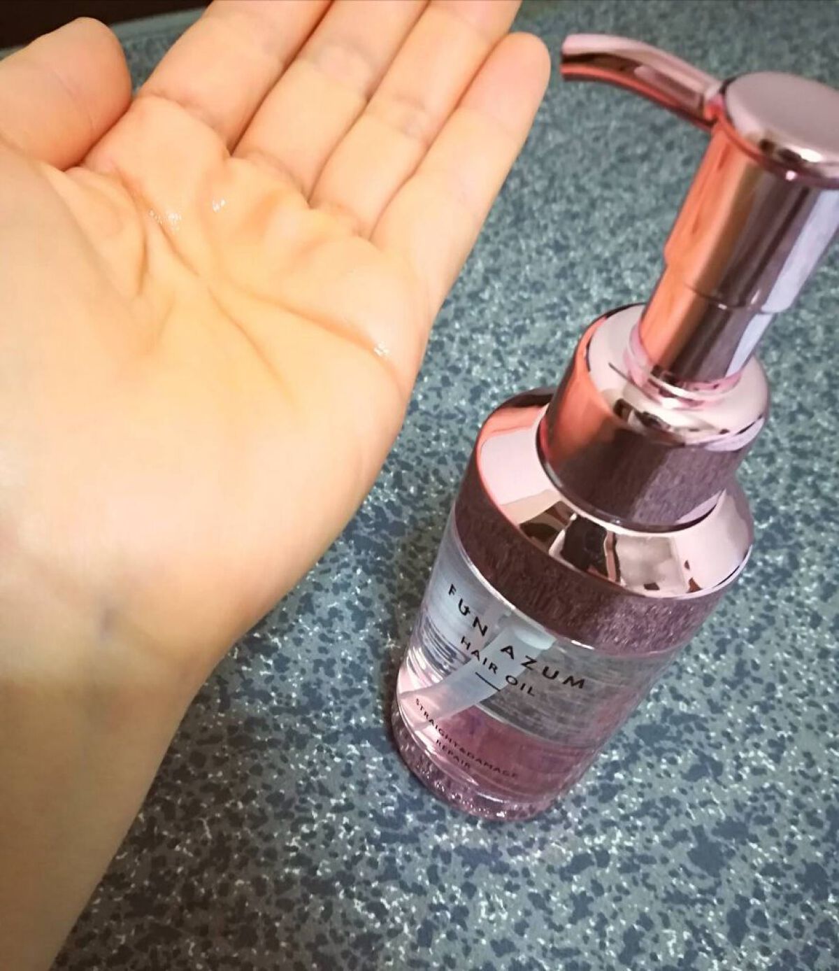 ストレート&ダメージリペア ヘアオイル/FUN AZUM/ヘアオイルを使ったクチコミ(2枚目)