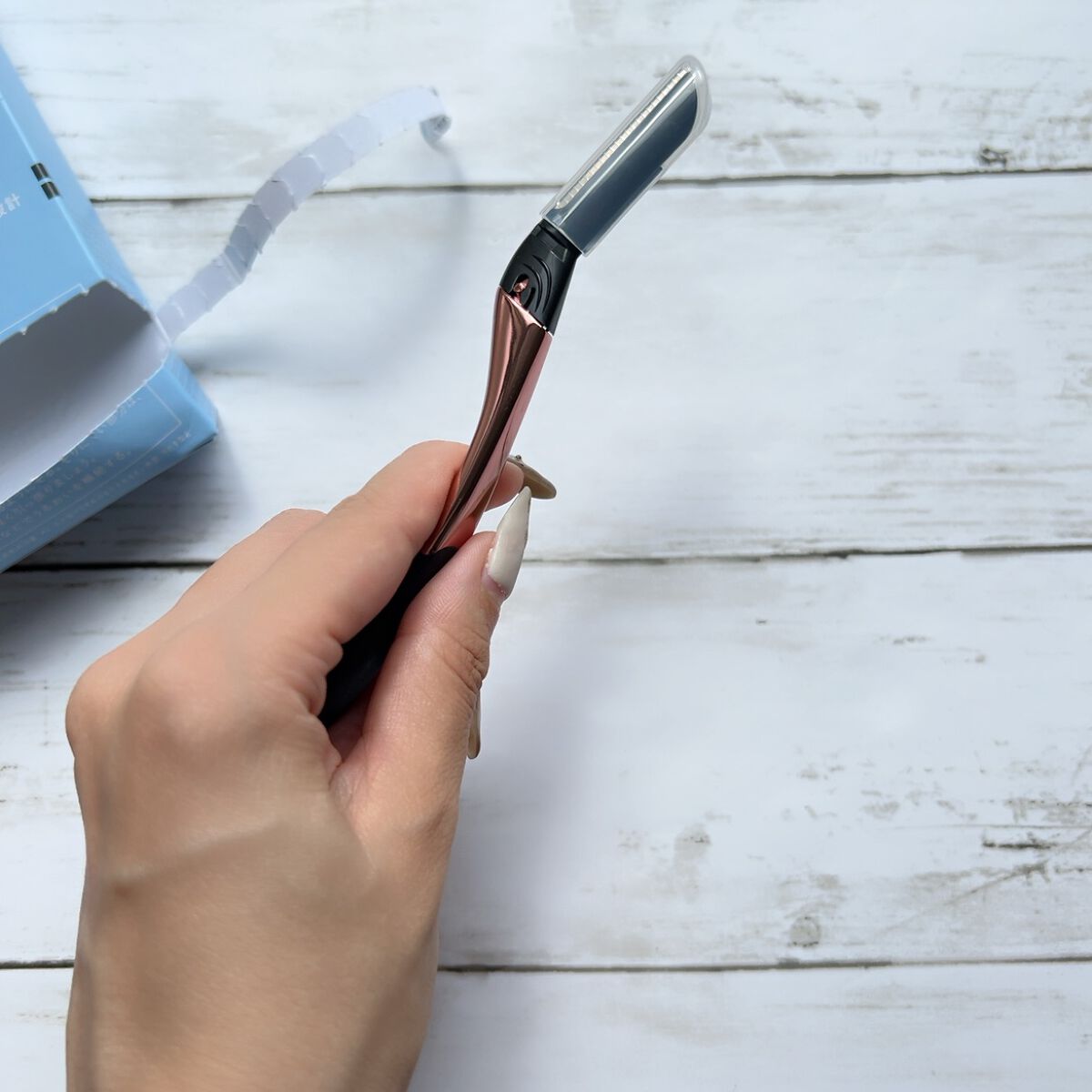 サロンプラス トーンアップ フェイススムーサー ホルダー（刃付き）/サロンプラス/シェーバーを使ったクチコミ（3枚目）