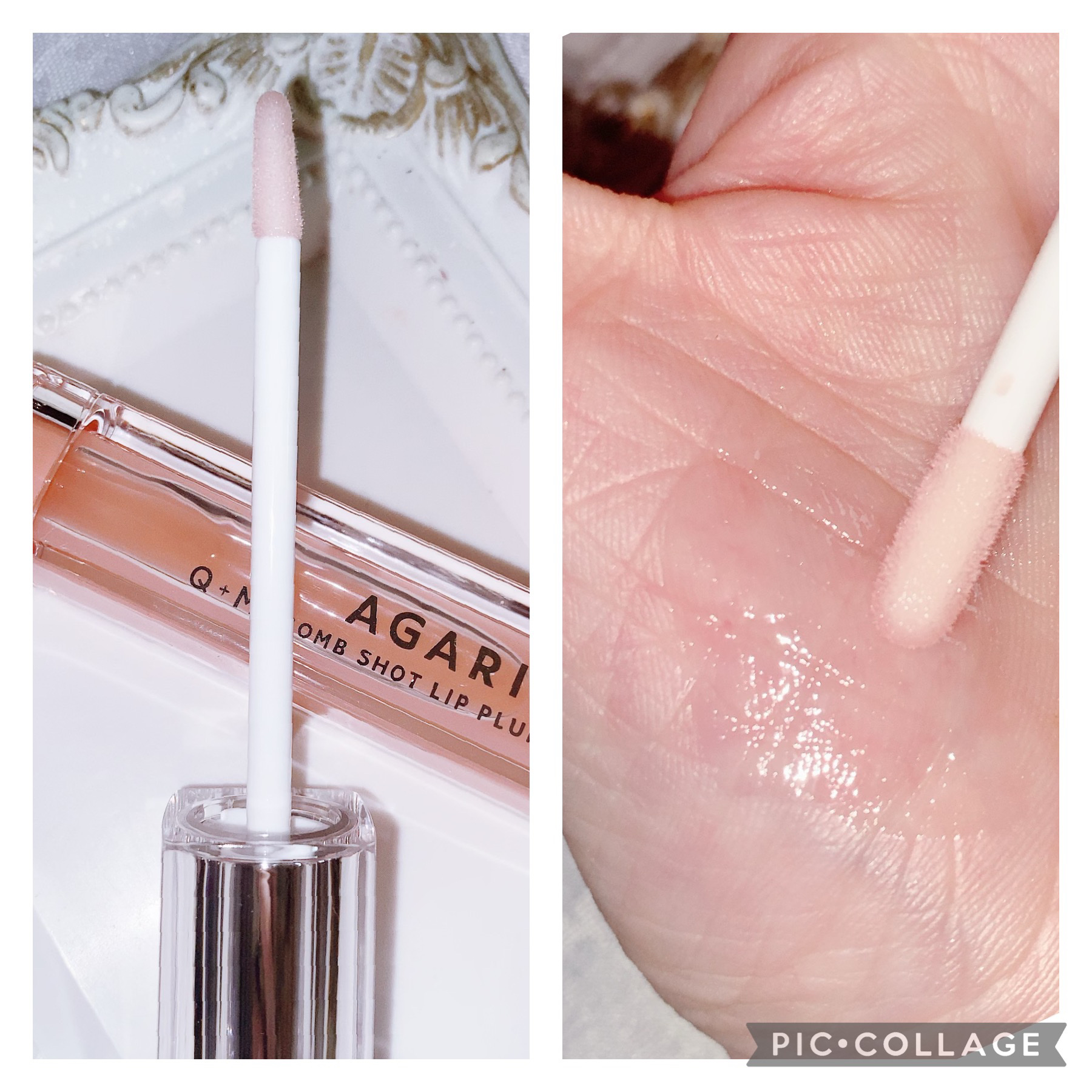 キューミ―ボムショットリッププランパー/AGARISM/リッププランパーを使ったクチコミ（2枚目）