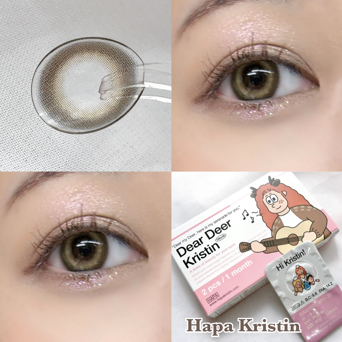 Dear Deer Kristen 1month/Hapa kristin/ワンデー（１DAY）カラコンを使ったクチコミ（1枚目）