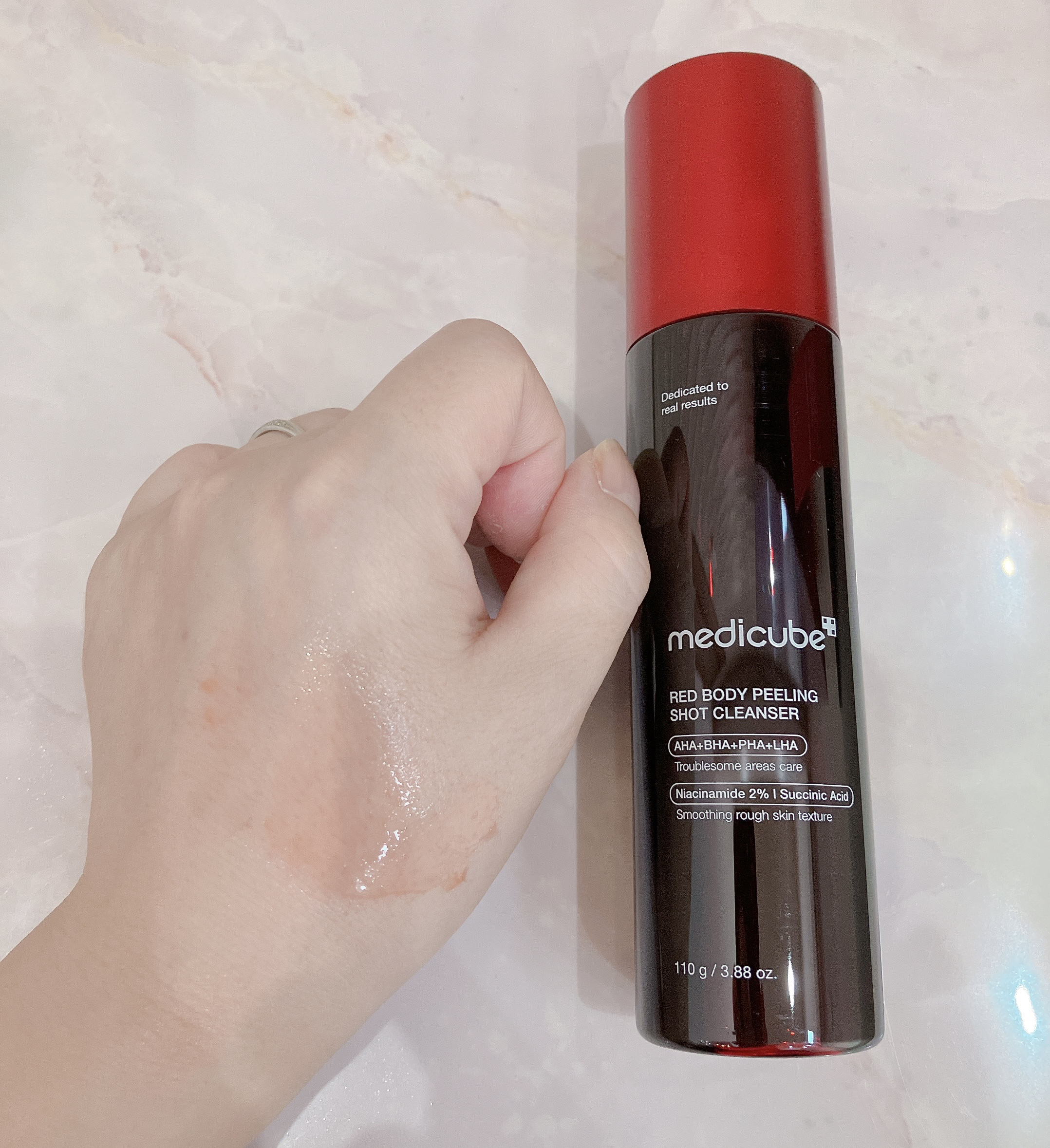 レッドアクネ ボディピーリングショット/MEDICUBE/ピーリングを使ったクチコミ（1枚目）