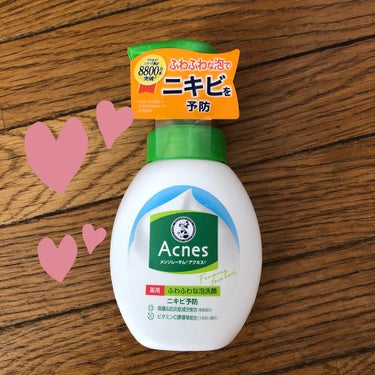 薬用ふわふわな泡洗顔  160mL/メンソレータム アクネス/泡洗顔を使ったクチコミ（1枚目）