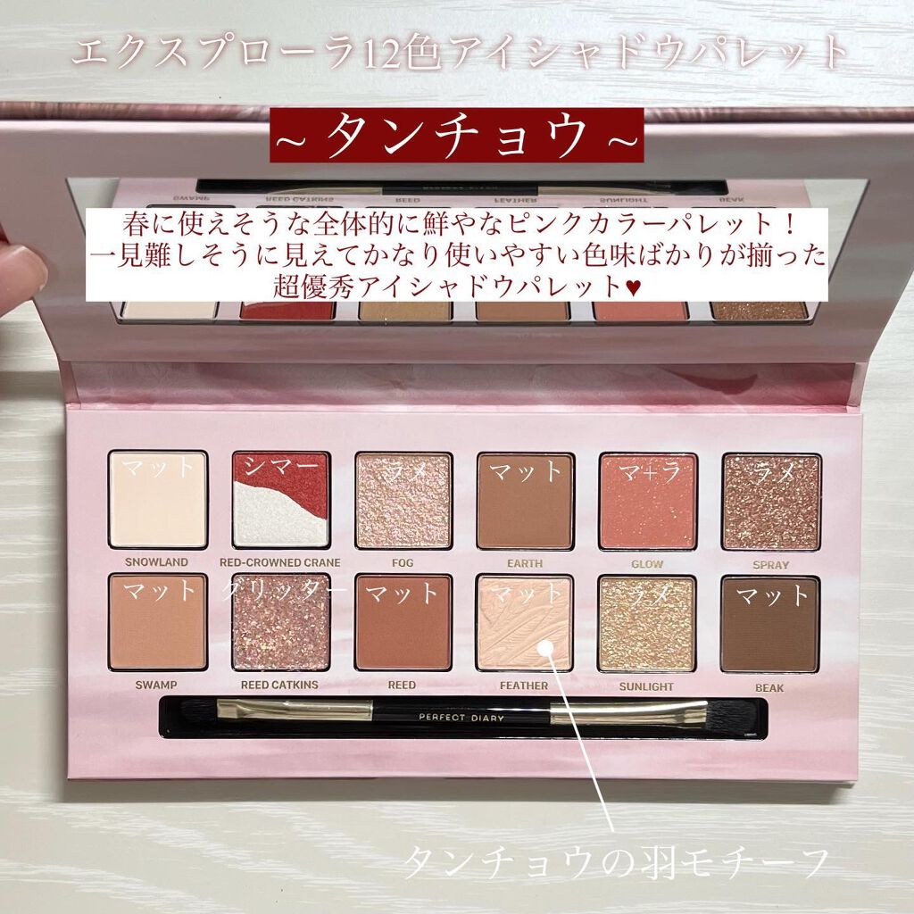 エクスプローラ12色 動物アイシャドウパレット/PERFECT DIARY/アイシャドウパレットを使ったクチコミ（2枚目）