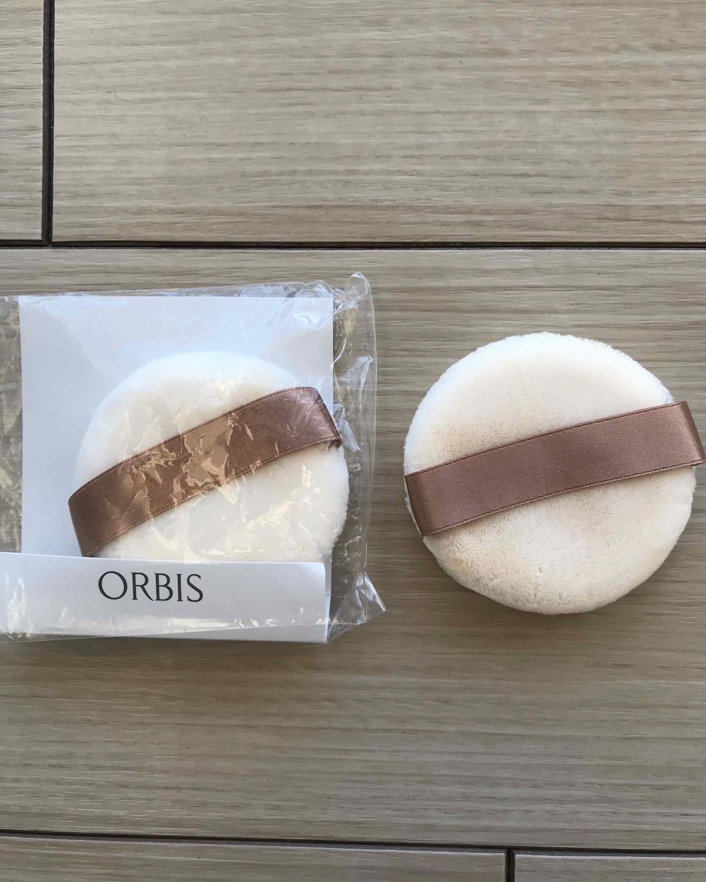 オルビス ルースパウダー 専用パフのクチコミ「オルビス    ルースパウダー専用パフ

かなり前のパフですが、柔らかくて肌あたりの優しいパフ.....」（1枚目）