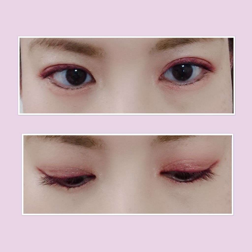 キングダム ジェルアイライナー ピンクバーガンディ/キングダム/ジェルアイライナーを使ったクチコミ(2枚目)