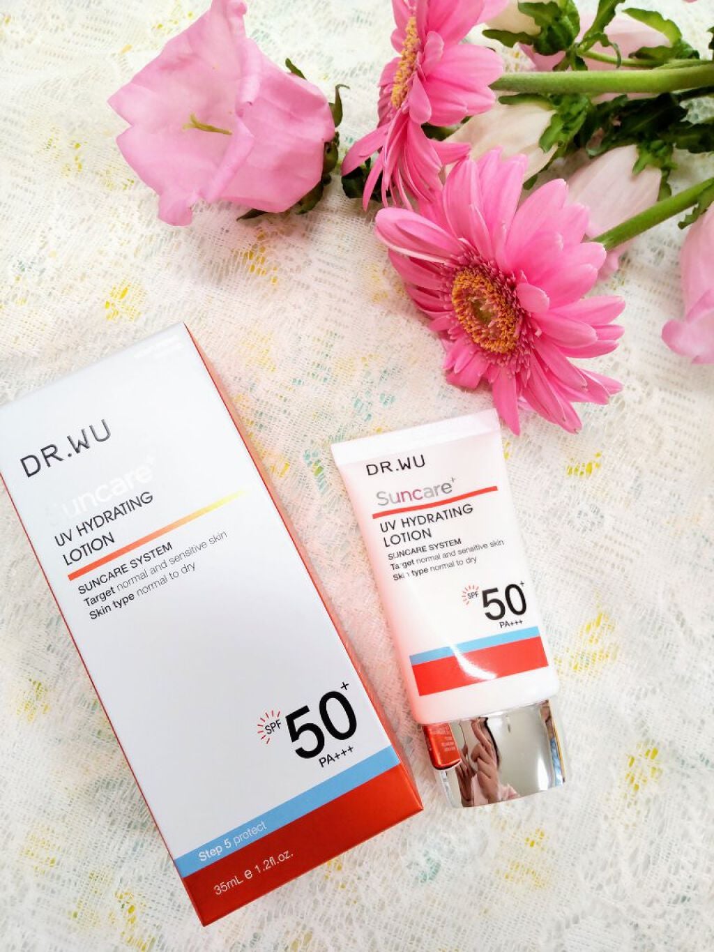 サンスクリーン+ モイスト日焼け止め<日焼け止め>/DR.WU/日焼け止めクリームを使ったクチコミ(1枚目)