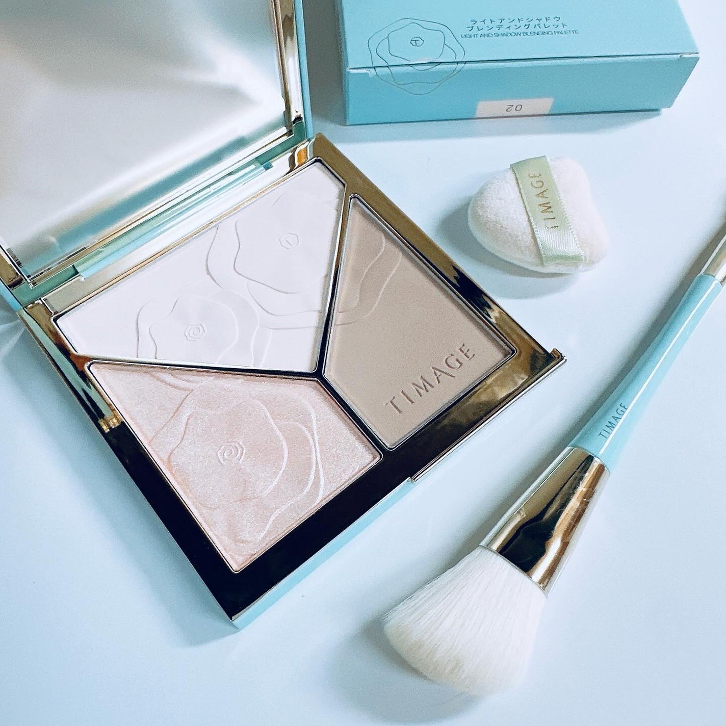 ハイライトシェーディングパレット/TIMAGE/パウダーハイライトを使ったクチコミ(5枚目)