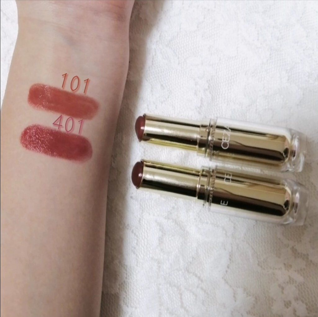 ラスティンググロスリップ/CEZANNE/口紅を使ったクチコミ(2枚目)