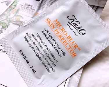 Kiehl's キールズ ブラーのクチコミ「コスメを購入した際にいただきました。





サンプル使用なので評価はなしで。





毛.....」（1枚目）