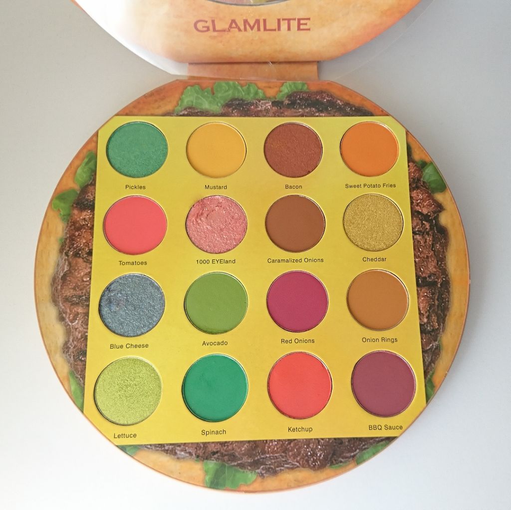 GLAMLITE Burger Palette/Glamlite/アイシャドウパレットを使ったクチコミ(2枚目)