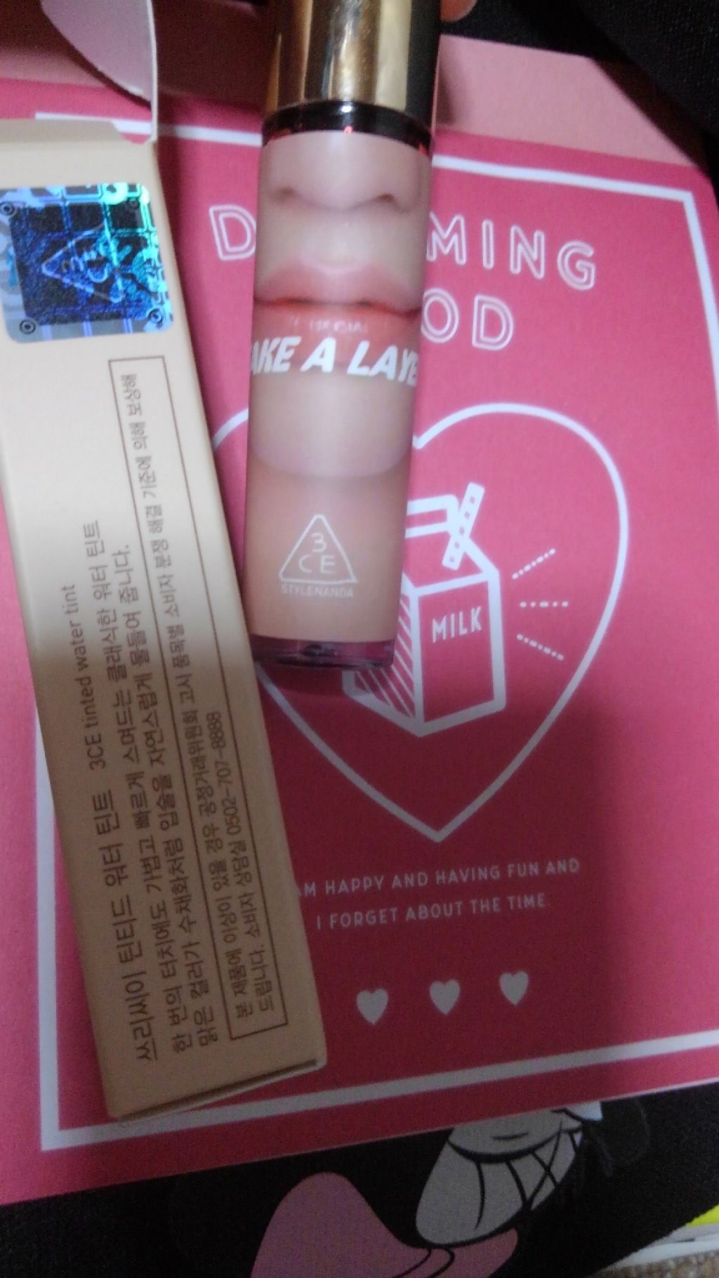 TAKE A LAYER TINTED WATER TINT/3CE/口紅を使ったクチコミ（1枚目）