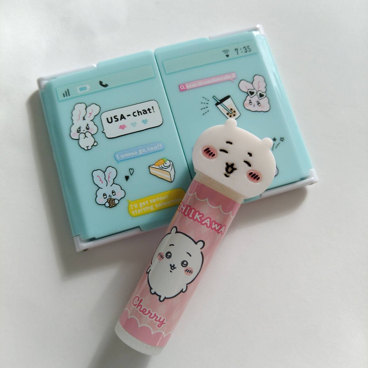 ちいかわ マスコット付きリップクリーム/RACE/リップクリームを使ったクチコミ（1枚目）