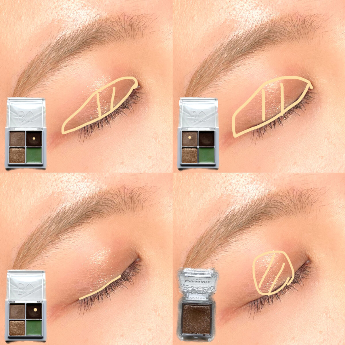 THE アイパレR/b idol/アイシャドウパレットを使ったクチコミ（2枚目）